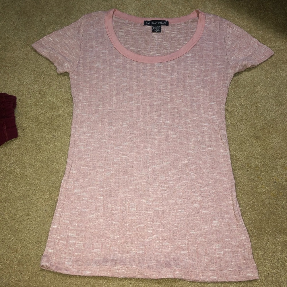 American dream light pink tee shirt